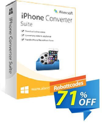 Aiseesoft iPhone Converter Suite discount coupon 40% Aiseesoft - 