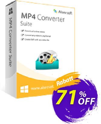 Aiseesoft MP4 Converter Suite discount coupon 40% Aiseesoft - 