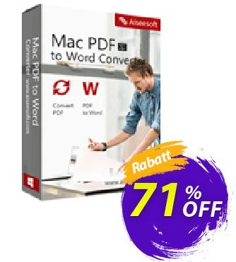 Aiseesoft Mac PDF to Word Converter discount coupon 40% Aiseesoft - 40% Off for All Products of Aiseesoft