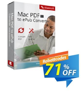Aiseesoft Mac PDF to ePub Converter discount coupon 40% Aiseesoft - 40% Off for All Products of Aiseesoft