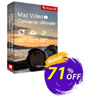 Aiseesoft Mac Video Converter Ultimate Gutschein 50% Aiseesoft Aktion: 50% Off for All Products of Aiseesoft