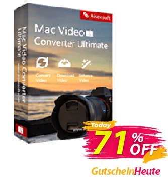 Aiseesoft Mac Video Converter Ultimate Lifetime Gutschein 50% Aiseesoft Aktion: 50% Off for All Products of Aiseesoft