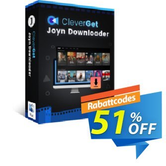 CleverGet Joyn Downloader for MAC Coupon, discount CleverGet JYD for Mac Exclusive sales code 2024. Promotion: Exclusive sales code of CleverGet JYD for Mac 2024