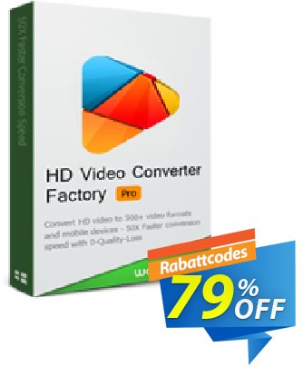 HD Video Converter Factory Pro discount coupon 79% OFF HD Video Converter Factory Pro, verified - Exclusive promotions code of HD Video Converter Factory Pro, tested & approved