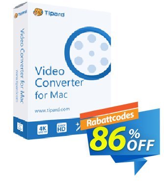 Tipard iPad Video Converter for Mac Coupon, discount Tipard iPad Video Converter for Mac fearsome deals code 2024. Promotion: 50OFF Tipard