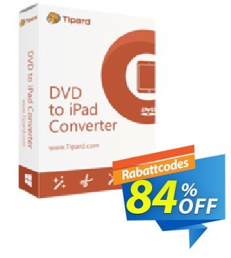 Tipard DVD to iPad Converter Lifetime discount coupon Tipard DVD to iPad Converter amazing promotions code 2024 - 50OFF Tipard