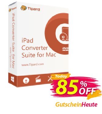 Tipard iPad Converter Suite for Mac Gutschein Tipard iPad Converter Suite for Mac special promo code 2024 Aktion: 50OFF Tipard
