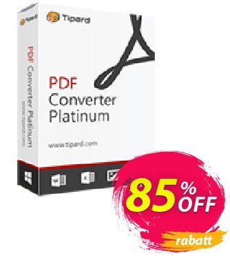 Tipard PDF Converter Platinum Coupon, discount 84% OFF Tipard PDF Converter Platinum, verified. Promotion: Formidable discount code of Tipard PDF Converter Platinum, tested & approved