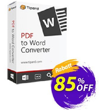 Tipard PDF to Word Converter Lifetime Gutschein 84% OFF Tipard PDF to Word Converter Lifetime, verified Aktion: Formidable discount code of Tipard PDF to Word Converter Lifetime, tested & approved