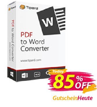 Tipard PDF to Word Converter Coupon, discount 84% OFF Tipard PDF to Word Converter, verified. Promotion: Formidable discount code of Tipard PDF to Word Converter, tested & approved