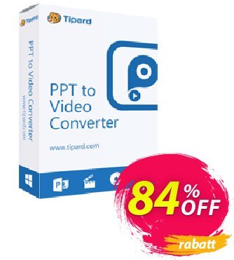 Tipard PPT to Video Converter Coupon, discount 50OFF Tipard. Promotion: 50OFF Tipard