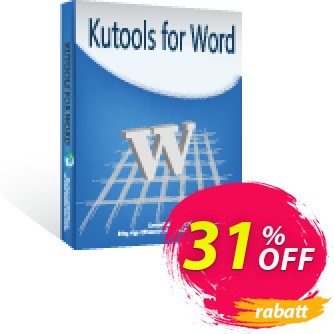 Kutools for Word Gutschein 30% OFF Kutools for Word, verified Aktion: Wonderful deals code of Kutools for Word, tested & approved