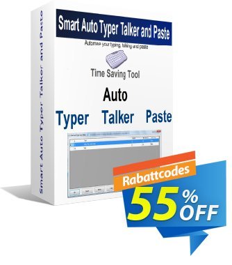 Smart Auto Typer Talker and Paste Coupon, discount Coupon code Smart Auto Typer Talker and Paste. Promotion: Smart Auto Typer Talker and Paste Exclusive offer 