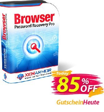 XenArmor Browser Password Recovery Pro Gutschein Coupon code XenArmor Browser Password Recovery Pro Personal Edition Aktion: XenArmor Browser Password Recovery Pro Personal Edition offer from XenArmor Security Solutions Pvt Ltd