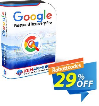 XenArmor Google Password Recovery Pro Gutschein Coupon code XenArmor Google Password Recovery Pro Personal Edition Aktion: XenArmor Google Password Recovery Pro Personal Edition offer from XenArmor Security Solutions Pvt Ltd