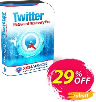 XenArmor Twitter Password Recovery Pro Coupon, discount Coupon code XenArmor Twitter Password Recovery Pro Personal Edition. Promotion: XenArmor Twitter Password Recovery Pro Personal Edition offer from XenArmor Security Solutions Pvt Ltd