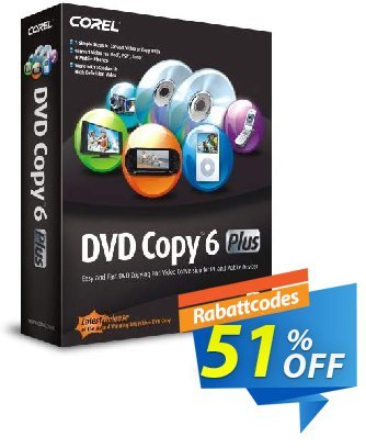 Corel DVD Copy 6 Plus discount coupon  - 
