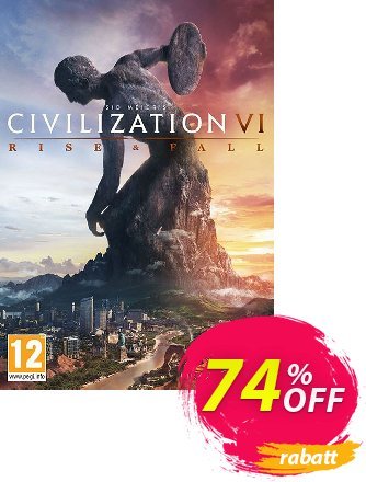 Sid Meier’s Civilization VI 6 PC - Rise and Fall DLC (EU) Coupon, discount Sid Meier’s Civilization VI 6 PC - Rise and Fall DLC (EU) Deal. Promotion: Sid Meier’s Civilization VI 6 PC - Rise and Fall DLC (EU) Exclusive offer 