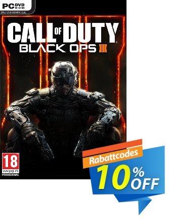 Call of Duty - COD : Black Ops III 3 - PC  Gutschein Call of Duty (COD): Black Ops III 3 (PC) Deal Aktion: Call of Duty (COD): Black Ops III 3 (PC) Exclusive offer 