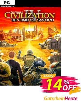 Civilization IV Beyond the Sword PC Gutschein Civilization IV Beyond the Sword PC Deal Aktion: Civilization IV Beyond the Sword PC Exclusive offer 