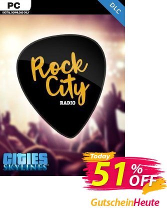 Cities Skylines - Rock City Radio DLC Coupon, discount Cities Skylines - Rock City Radio DLC Deal. Promotion: Cities Skylines - Rock City Radio DLC Exclusive offer 