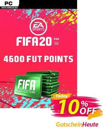 FIFA 20 Ultimate Team - 4600 FIFA Points PC Gutschein FIFA 20 Ultimate Team - 4600 FIFA Points PC Deal Aktion: FIFA 20 Ultimate Team - 4600 FIFA Points PC Exclusive offer 