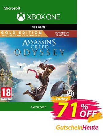 Assassin's Creed Odyssey : Gold Edition Xbox One Gutschein Assassin's Creed Odyssey : Gold Edition Xbox One Deal Aktion: Assassin's Creed Odyssey : Gold Edition Xbox One Exclusive offer 