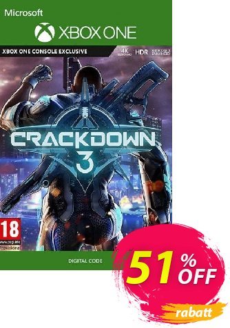 Crackdown 3 Xbox One/PC Coupon, discount Crackdown 3 Xbox One/PC Deal. Promotion: Crackdown 3 Xbox One/PC Exclusive offer 