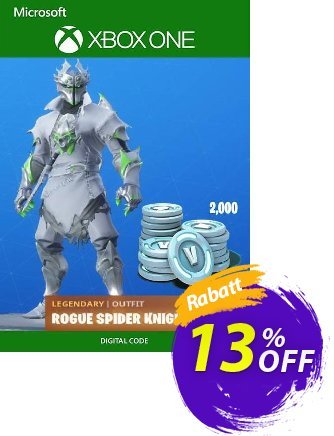Fortnite: Legendary Rogue Spider Knight Outfit + 2000 V-Bucks Bundle Xbox One discount coupon Fortnite: Legendary Rogue Spider Knight Outfit + 2000 V-Bucks Bundle Xbox One Deal - Fortnite: Legendary Rogue Spider Knight Outfit + 2000 V-Bucks Bundle Xbox One Exclusive offer 