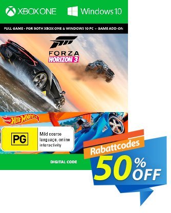 Forza Horizon 3 + Hot Wheels Xbox One/PC discount coupon Forza Horizon 3 + Hot Wheels Xbox One/PC Deal - Forza Horizon 3 + Hot Wheels Xbox One/PC Exclusive offer 