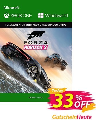 Forza Horizon 3 Xbox One/PC Gutschein Forza Horizon 3 Xbox One/PC Deal Aktion: Forza Horizon 3 Xbox One/PC Exclusive offer 