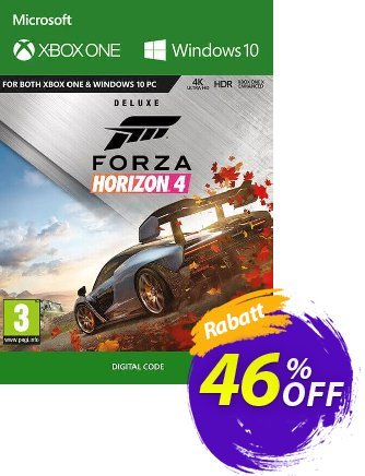 Forza Horizon 4: Deluxe Edition Xbox One/PC Gutschein Forza Horizon 4: Deluxe Edition Xbox One/PC Deal Aktion: Forza Horizon 4: Deluxe Edition Xbox One/PC Exclusive offer 