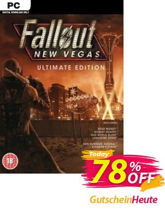 Fallout: New Vegas Ultimate Edition PC Coupon, discount Fallout: New Vegas Ultimate Edition PC Deal. Promotion: Fallout: New Vegas Ultimate Edition PC Exclusive offer 