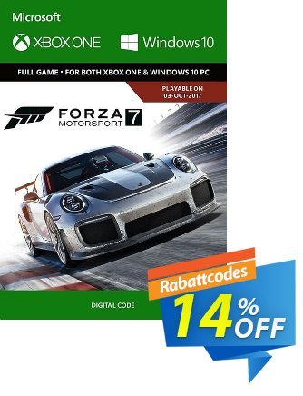 Forza Motorsport 7: Standard Edition Xbox One/PC Coupon, discount Forza Motorsport 7: Standard Edition Xbox One/PC Deal. Promotion: Forza Motorsport 7: Standard Edition Xbox One/PC Exclusive offer 