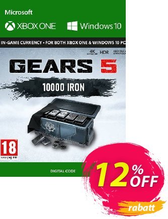 Gears 5: 10,000 Iron + 2,500 Bonus Iron Xbox One Coupon, discount Gears 5: 10,000 Iron + 2,500 Bonus Iron Xbox One Deal. Promotion: Gears 5: 10,000 Iron + 2,500 Bonus Iron Xbox One Exclusive offer 