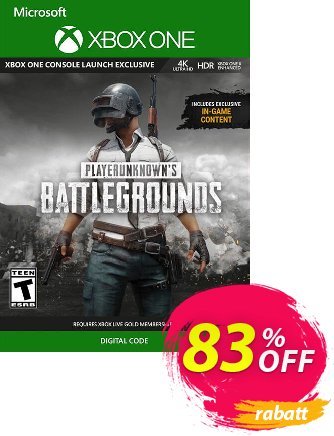 PlayerUnknown's Battlegrounds (PUBG) Xbox One Coupon, discount PlayerUnknown's Battlegrounds (PUBG) Xbox One Deal. Promotion: PlayerUnknown's Battlegrounds (PUBG) Xbox One Exclusive offer 
