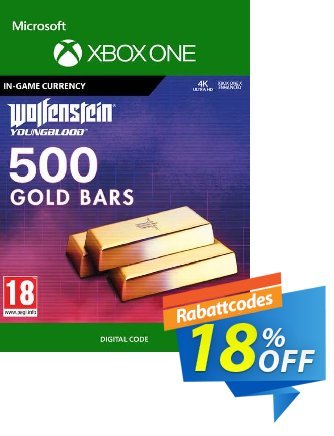 Wolfenstein: Youngblood - 500 Gold Bars Xbox One Gutschein Wolfenstein: Youngblood - 500 Gold Bars Xbox One Deal Aktion: Wolfenstein: Youngblood - 500 Gold Bars Xbox One Exclusive offer 