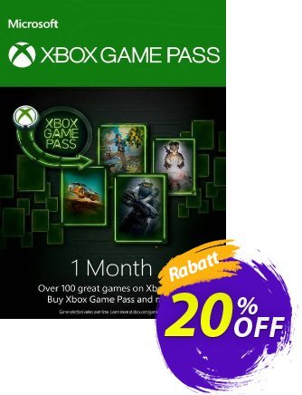 1 Month Xbox Game Pass Xbox One Gutschein 1 Month Xbox Game Pass Xbox One Deal Aktion: 1 Month Xbox Game Pass Xbox One Exclusive offer 