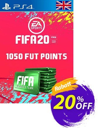 1050 FIFA 20 Ultimate Team Points PS4 PSN Code - UK account Coupon, discount 1050 FIFA 20 Ultimate Team Points PS4 PSN Code - UK account Deal. Promotion: 1050 FIFA 20 Ultimate Team Points PS4 PSN Code - UK account Exclusive offer 