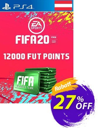 12000 FIFA 20 Ultimate Team Points PS4 (Austria) Coupon, discount 12000 FIFA 20 Ultimate Team Points PS4 (Austria) Deal. Promotion: 12000 FIFA 20 Ultimate Team Points PS4 (Austria) Exclusive offer 