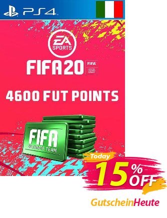 4600 FIFA 20 Ultimate Team Points PS4 - Italy  Gutschein 4600 FIFA 20 Ultimate Team Points PS4 (Italy) Deal Aktion: 4600 FIFA 20 Ultimate Team Points PS4 (Italy) Exclusive offer 