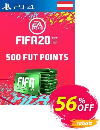 500 FIFA 20 Ultimate Team Points PS4 - Austria  Gutschein 500 FIFA 20 Ultimate Team Points PS4 (Austria) Deal Aktion: 500 FIFA 20 Ultimate Team Points PS4 (Austria) Exclusive offer 