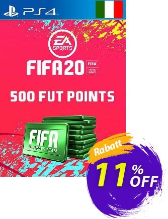 500 FIFA 20 Ultimate Team Points PS4 (Italy) Coupon, discount 500 FIFA 20 Ultimate Team Points PS4 (Italy) Deal. Promotion: 500 FIFA 20 Ultimate Team Points PS4 (Italy) Exclusive offer 