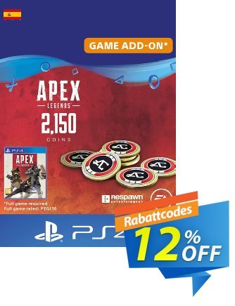 Apex Legends 2150 Coins PS4 - Spain  Gutschein Apex Legends 2150 Coins PS4 (Spain) Deal Aktion: Apex Legends 2150 Coins PS4 (Spain) Exclusive offer 