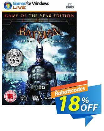 Batman : Arkham Asylum - Game Of The Year Edition (PC) Coupon, discount Batman : Arkham Asylum - Game Of The Year Edition (PC) Deal. Promotion: Batman : Arkham Asylum - Game Of The Year Edition (PC) Exclusive offer 