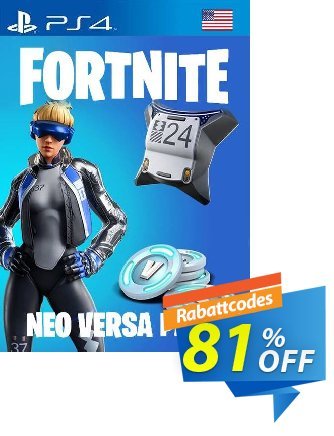 Fortnite Neo Versa + 2000 V-Bucks PS4 - US  Gutschein Fortnite Neo Versa + 2000 V-Bucks PS4 (US) Deal Aktion: Fortnite Neo Versa + 2000 V-Bucks PS4 (US) Exclusive offer 