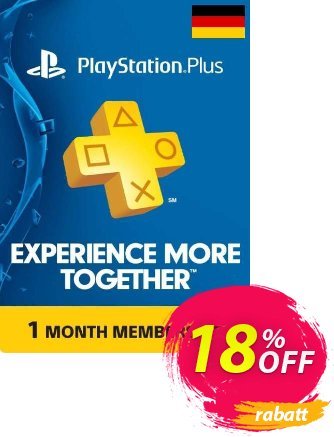 PlayStation Plus - 1 Month Subscription (Germany) discount coupon PlayStation Plus - 1 Month Subscription (Germany) Deal - PlayStation Plus - 1 Month Subscription (Germany) Exclusive offer 