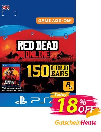 Red Dead Online 150 Gold Bars PS4 - UK  Gutschein Red Dead Online 150 Gold Bars PS4 (UK) Deal Aktion: Red Dead Online 150 Gold Bars PS4 (UK) Exclusive offer 
