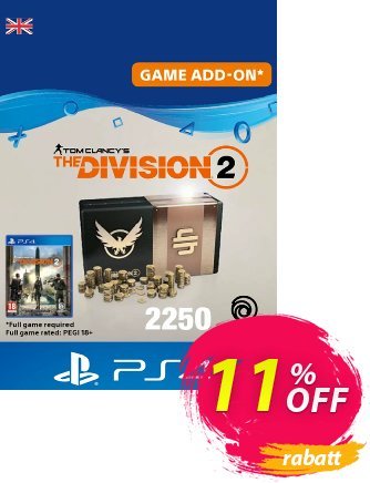Tom Clancy's The Division 2 PS4 - 2250 Premium Credits Pack discount coupon Tom Clancy's The Division 2 PS4 - 2250 Premium Credits Pack Deal - Tom Clancy's The Division 2 PS4 - 2250 Premium Credits Pack Exclusive offer 