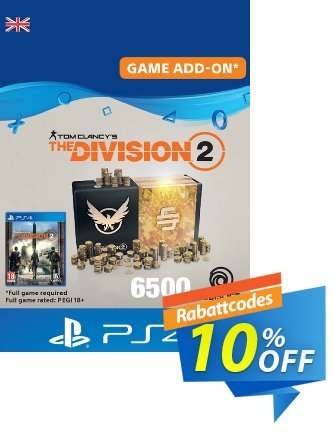 Tom Clancy's The Division 2 PS4 - 6500 Premium Credits Pack Gutschein Tom Clancy's The Division 2 PS4 - 6500 Premium Credits Pack Deal Aktion: Tom Clancy's The Division 2 PS4 - 6500 Premium Credits Pack Exclusive offer 